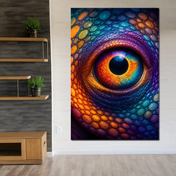 Prismatic Vision of the Ancient Reptile - NicheCanvas