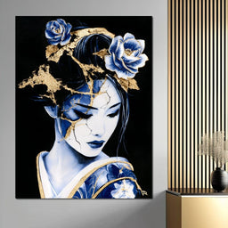 Golden Kintsugi Porcelain Spirit - NicheCanvas