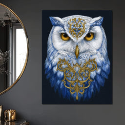Gilded Owl Night Guardian - NicheCanvas