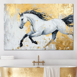 Golden Freedom Gallop - NicheCanvas