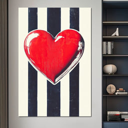 Heartbeat Elegance - NicheCanvas