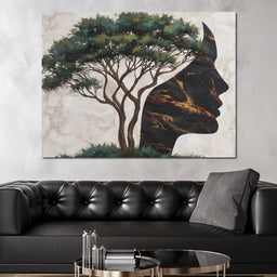 Majestic Silhouette Beneath Branches - NicheCanvas