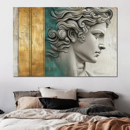 Golden Revelation of Parthenon - Wildrose Creations - NicheCanvas