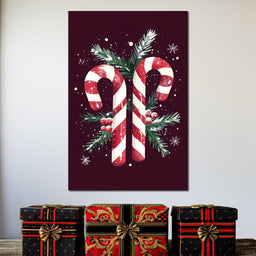 Candy Cane Christmas Treat - NicheCanvas
