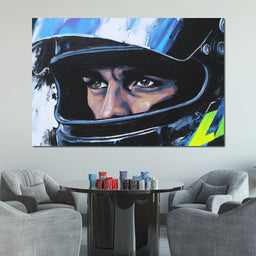 Racing Driver Intense Focus - NicheCanvas