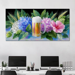 Floral Celebration Brew Symphony - NicheCanvas