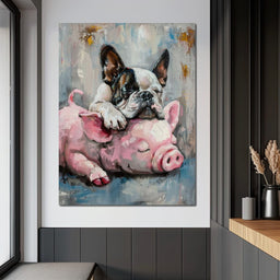 Frenchie Piglet Dreamy Den - NicheCanvas