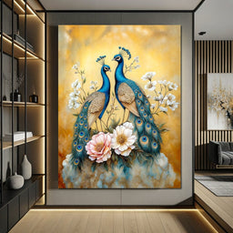 Peacock Serenade - TooplesArt - NicheCanvas