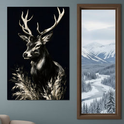 Silent Guardian of the Winter Grass - NicheCanvas