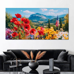 Majestic Valley Blooms Vista - NicheCanvas