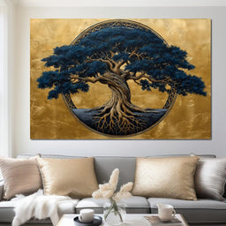Blue Tree Of Life - NicheCanvas