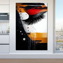 Luminous Strokes of Passion - NicheCanvas