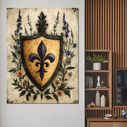 Noble Fleur De Lys Emblem - NicheCanvas