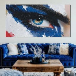 Patriotic Vision Starry Eye - NicheCanvas