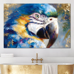 Tropical Macaw Gold Radiance - Neal Hackett - NicheCanvas