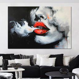 Radiant Lips of Stillness - NicheCanvas