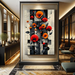 Spectral Monochrome Blooms - NicheCanvas