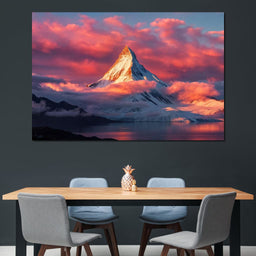 Snow Throne at Sunrise - TooplesArt - NicheCanvas