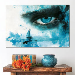 Wanderer's Oceanic Vision - NicheCanvas