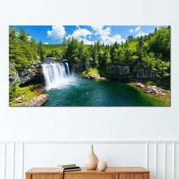 Whispering Falls Serenity - NicheCanvas