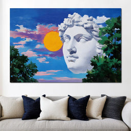 Sunlit Marble Reverie - NicheCanvas