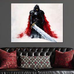 Majestic Ravens Knight's Valor - NicheCanvas