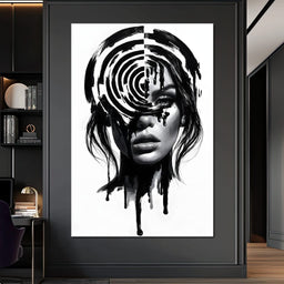 Liquid Thoughts Dissolving Into Form - NicheCanvas