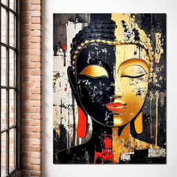 Golden Reflections Buddha Splendor - NicheCanvas