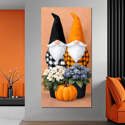 Plaid Gnome Harvest Gathering - NicheCanvas