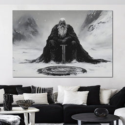 Ancient Nordic Vigilance - NicheCanvas