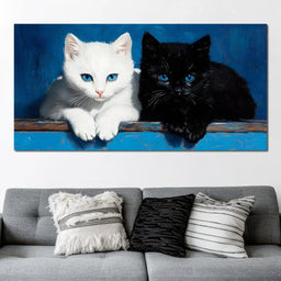 Eyes of Feline Wonder - NicheCanvas