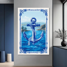 Tropical Ship Anchor - NicheCanvas