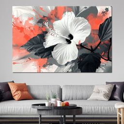 Sanguine Hibiscus Dreams - NicheCanvas