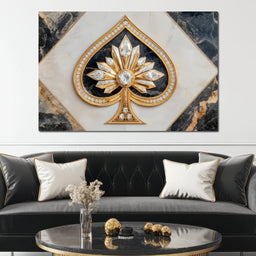 Golden Ace Diamond Blossom - NicheCanvas