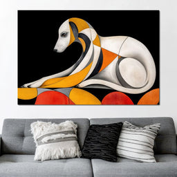 The Bauhaus Hound - TooplesArt - NicheCanvas