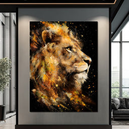 Majestic King of Savannah Firestorm - NicheCanvas