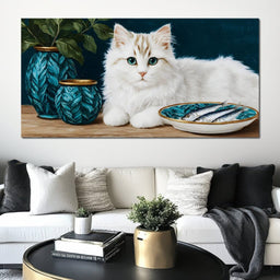 Gentle Feline Reverie - NicheCanvas