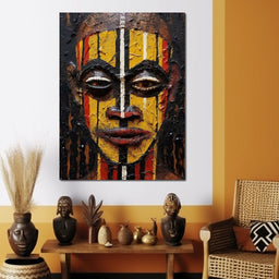 Tribal Mask 09 - Sakeem Gibbs - NicheCanvas