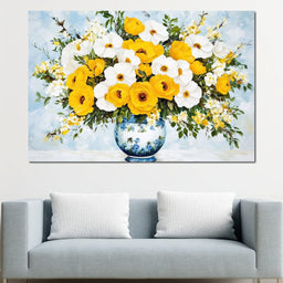 Golden Blossoms Harmonize - NicheCanvas