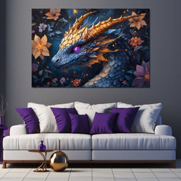 Celestial Dragon's Radiance - NicheCanvas