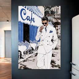 Espresso Break on the Boulevard - NicheCanvas