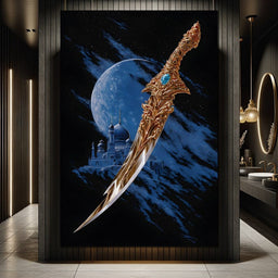 Celestial Palace Gilded Scimitar - NicheCanvas