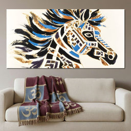 Majestic Equine Mosaic Dance - Alicia Smith - NicheCanvas