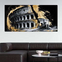 Gilded Ruins of Ancient Rome - NicheCanvas