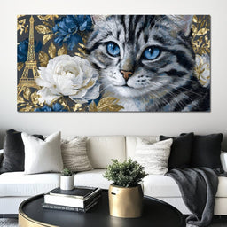 Parisian Elegance Feline Dreams - NicheCanvas