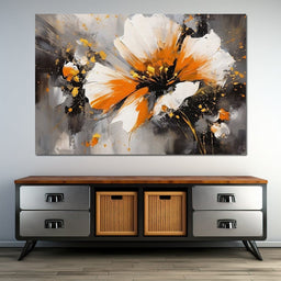 Radiant Floral Tempest - NicheCanvas