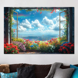 Blossom Breeze Panorama - NicheCanvas