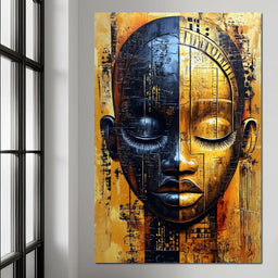 Golden Dreams Masked Essence - NicheCanvas