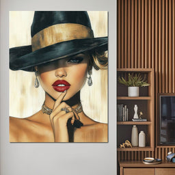 Timeless Allure Portrait Muse - NicheCanvas