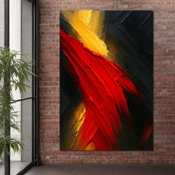 Fiery Fusion of Passion - NicheCanvas